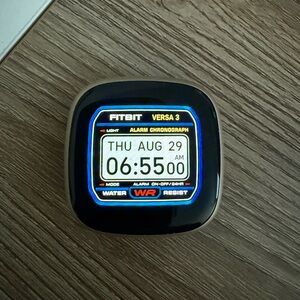 Fitbit Versa 3 FB511 Smartwatch Bundle with Military and Sport Bands